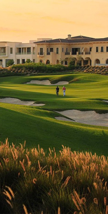 Dubai hills golf course constructed by Desert Group